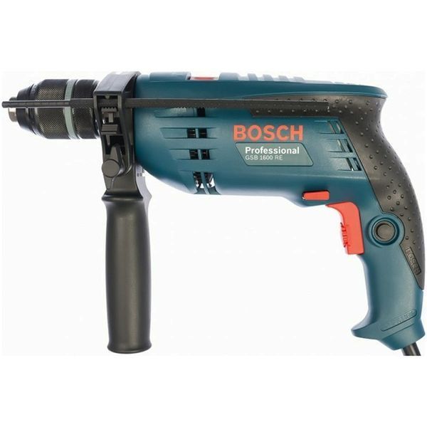Професійна дриль ударний Bosch Professional GSB 1600 RE : 700 Вт, 3000 об/хв, 25000 уд/хв, 10,8 Нм, щітковий 0601228200 фото