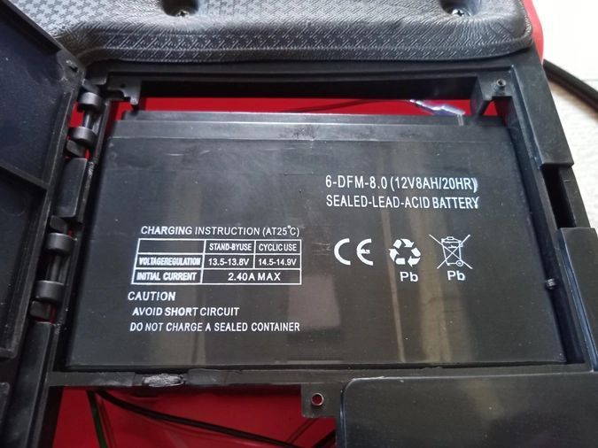 Садовий обприскувач акумуляторний Vulkan HY-16L : 12 V, 8 Ah, бак 16 л, ранцевий, вага 3 кг HY-16L фото