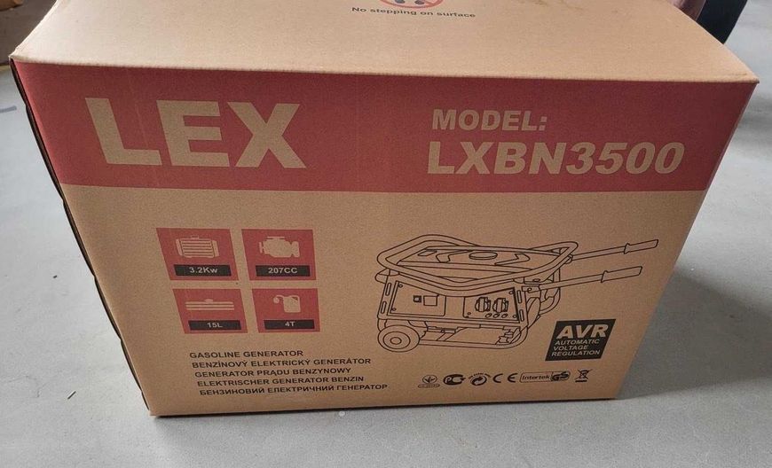 Професійний генератор бензиновий (електрогенератор) LEX LXBN3500 : 3.2/3.5 кВт бензогенератор для дому LXBN3500 фото
