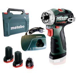 Акумуляторний безщітковий шуруповерт Metabo PowerMaxx BS BL Q : 38 Нм, кейс шуруповерт для дому (601749500) 601749500 фото