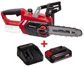 Набір пила ланцюгова Einhell GE-LC 18 Li Solo + зарядний пристрій і акумулятор 18V 2,5 Ah 4501761, 4512097 фото