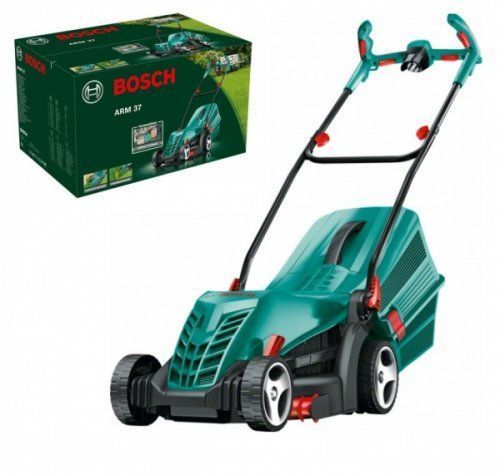 Потужна газонокосарка електрична Bosch ARM 37 : 1400 Вт, ширина захвата 37 см, висота зрізу 20-70 мм 06008A6201 фото