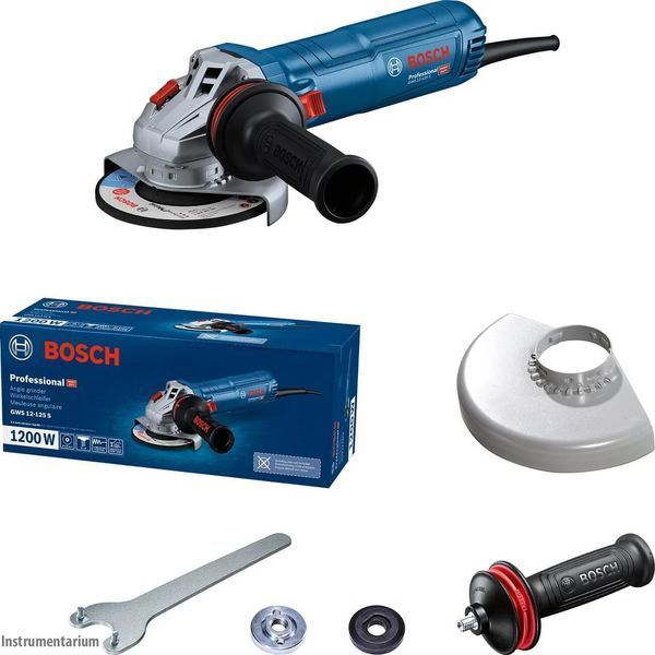 Професійна болгарка Bosch GWS 12-125 S : 1200Вт, диск 125мм, з регулюванням обертів 06013A6020 фото