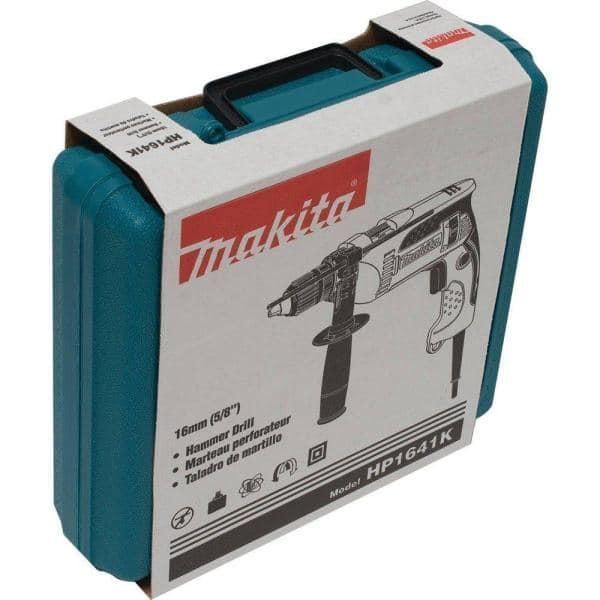 Професійна дриль електрична ударна (електродриль) MAKITA HP1641K : 680 Вт, 1.5-13мм сверло, 2 кг HP1641K фото