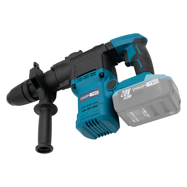 Акумуляторний безщітковий перфоратор PROFI-TEC PBH5620 POWERLine (Каркас, 5,6 Дж,SDS-MAX) 007932 фото