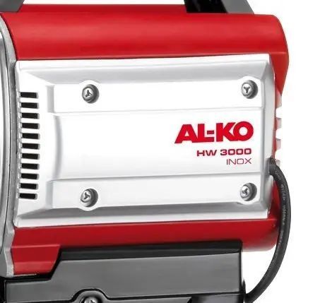 Потужна побутова насосна станція AL-KO HW 3000 Inox : 650 Вт, висота подачі 35 м, 3100 л/год 112846 фото