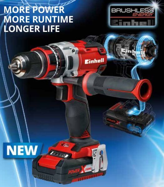 Професійний ударний шуруповерт Einhell TP-CD 18 Li-i Brushless - Solo : без АКБ, 60Нм (4513860) 4513860 фото