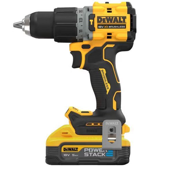 Дриль-шурупокрут акумуляторний безщітковий ударний DeWALT DCD805H2T : з АКБ 2шт-18V 5 Ah, 90 Нм DCD805H2T фото