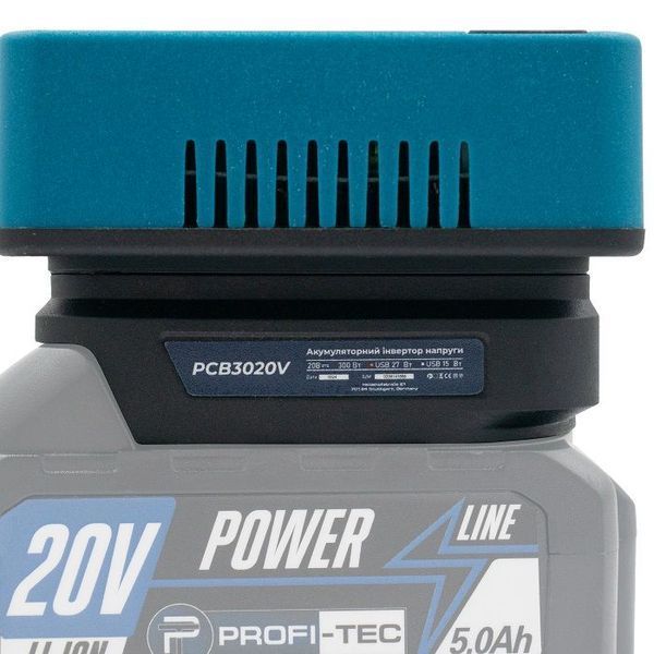Потужний акумуляторний інвертор напруги PROFI-TEC PCB3020V POWERLine : без АКБ PCB3020V фото