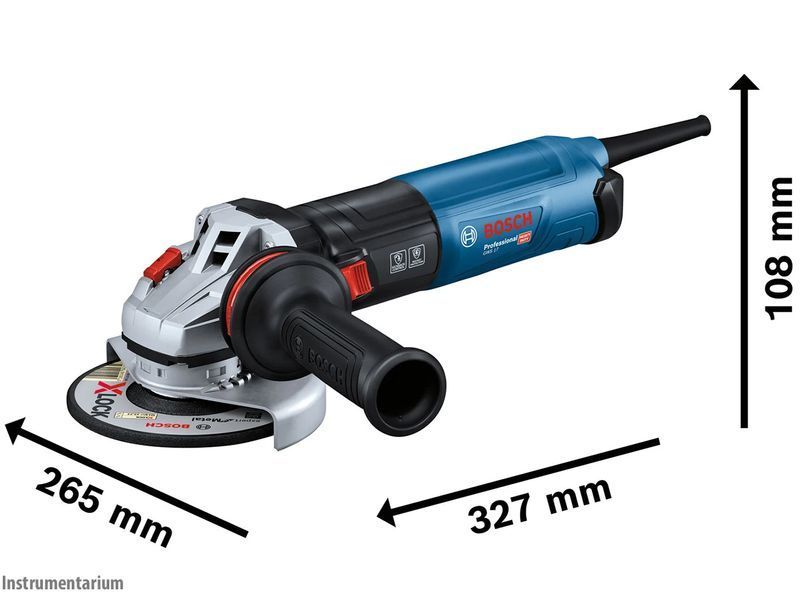 Професійна болгарка Bosch GWS 17-125 S : 1700 Вт, диск 125мм, з регулюванням обертів 06017D0300 фото