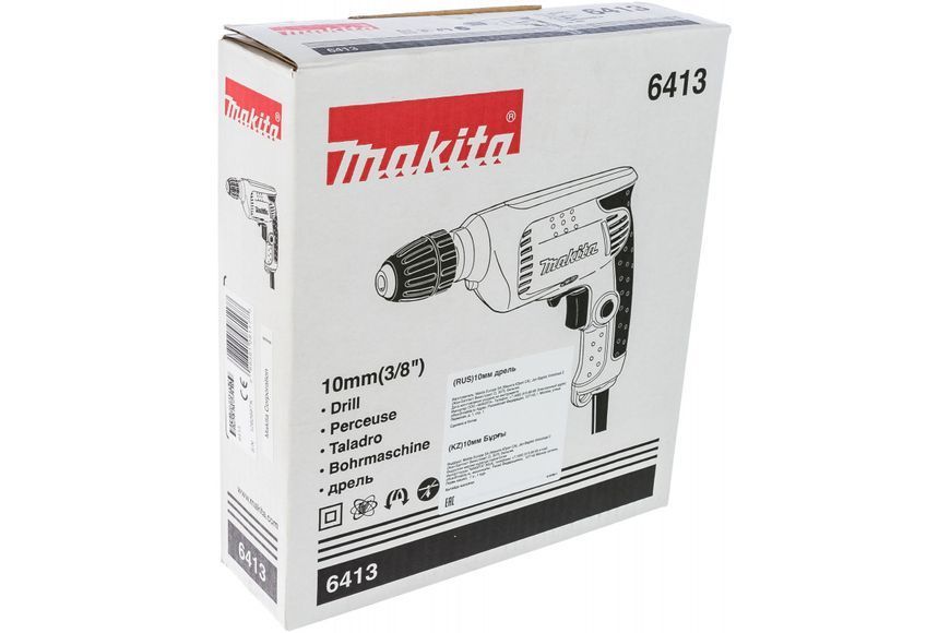 Професійна дриль електрична ударна (електродриль) MAKITA 6413 : 450 Вт, 1.5-10мм сверло, 1.3 кг 6413 фото