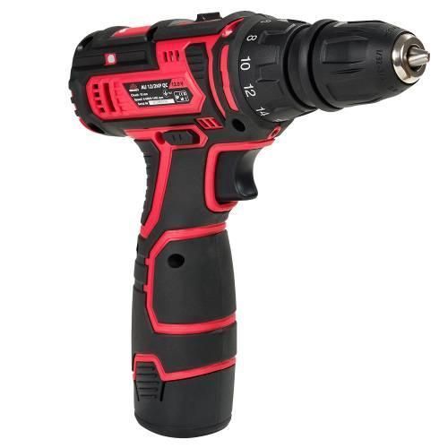 Дриль-шурупокрут акумуляторний Vitals AU 12/2KP QC: 12В, 1500А/г, 2 швидкості (400/1400), 26Нм, підсвітка,кейс AU 12/2KP QC фото