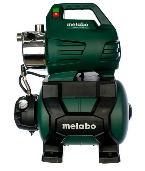 Побутова насосна станція Metabo HWW 4500/25 Inox : 1300 Вт, 4500 л/год., 4,8 бар, для дому та дачі 600972000 фото