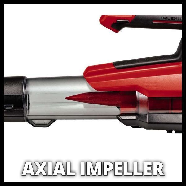 Якісна повітродувка акумуляторна Einhell GP-LB 18/200 Li GK - Solo : без АКБ, 18000 об/хв, 200 км/год, вага 2.2 кг 3433550 фото