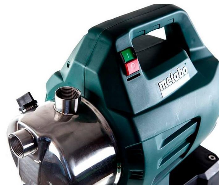 Побутова насосна станція Metabo HWW 4500/25 Inox : 1300 Вт, 4500 л/год., 4,8 бар, для дому та дачі 600972000 фото
