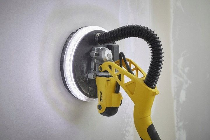 Шліфувальна машина для стін та стелі (жираф) Stanley Fatmax SFMEE500S, 750 Вт, 225 мм, з LED підсвіткою SFMEE500S фото