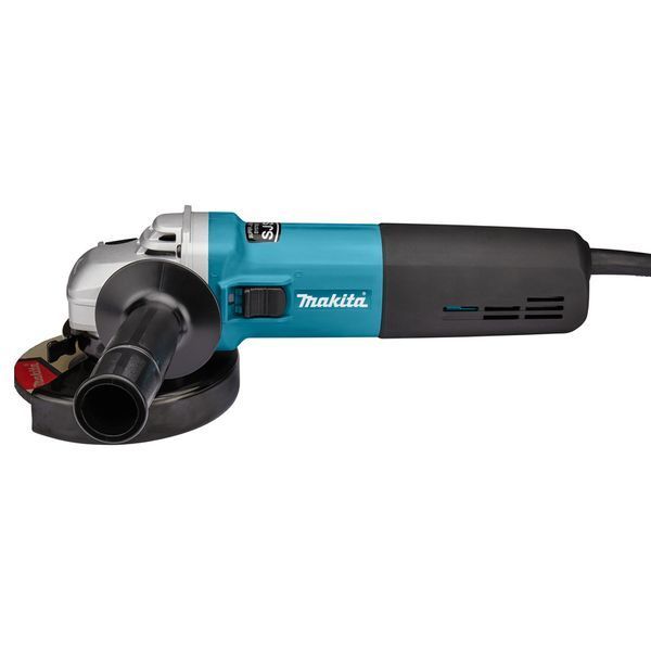 Професійна кутова шліфувальна машина Makita 9565 CVR: 1400 Вт, &Oslash; диска 125х22,23 мм, 12000 об/хв, вага 2.4 кг 9565CVR фото
