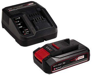 Потужний зарядний пристрій і акумулятор Einhell 18V 2.5 Аh Starter Kit Power-X-Change 4512097 фото