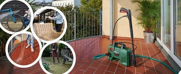 Потужна мийка високого тиску Bosch EasyAquatak 100 Long Lance : 1200 Вт, 100 бар, 300 л/год 06008A7E01 фото