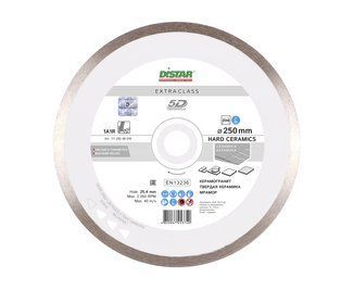 Диск алмазний відрізний Distar Hard ceramics 1A1R 250x1,6x25,4 кераміка, керамограніт, мармур 11120048019 11120048019 фото