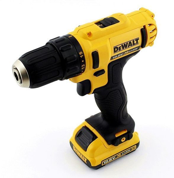 Потужний акумуляторний дриль-шуруповерт 10.8V DeWALT DCD710D2 : 24 Нм, кейс професійний шуруповерт для дому DCD710D2 фото