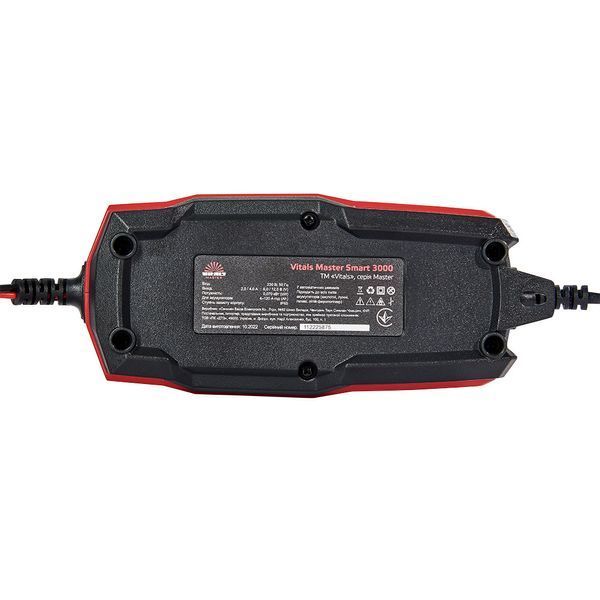 Потужний зарядний пристрій Vitals Master Smart 3000 : 6.0 / 12.0V, 4А, 4&ndash;120 Ah (182531) 182531 фото