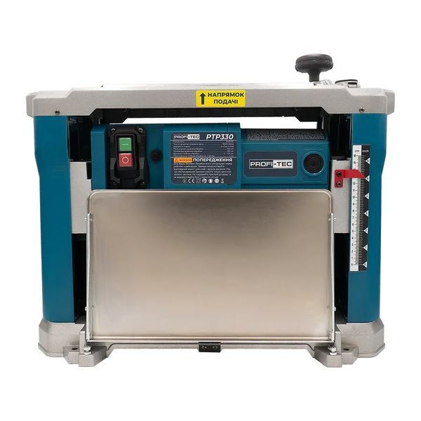 Потужний електричний рейсмусовий верстат для дерева PROFI-TEC PTP330 : 1600 Вт (006973) 006973 фото