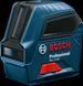 Лазерний нівелір, рівень на 2 промені до 10 м Bosch GLL 2-10 на батарейках із сумкою 0601063L00 фото 2