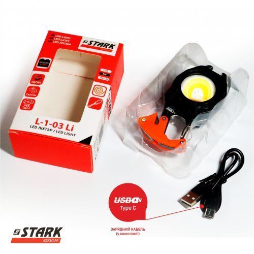 Якісний ліхтар ручний LED STARK L-1-03 Li (243000103) 243000103 фото