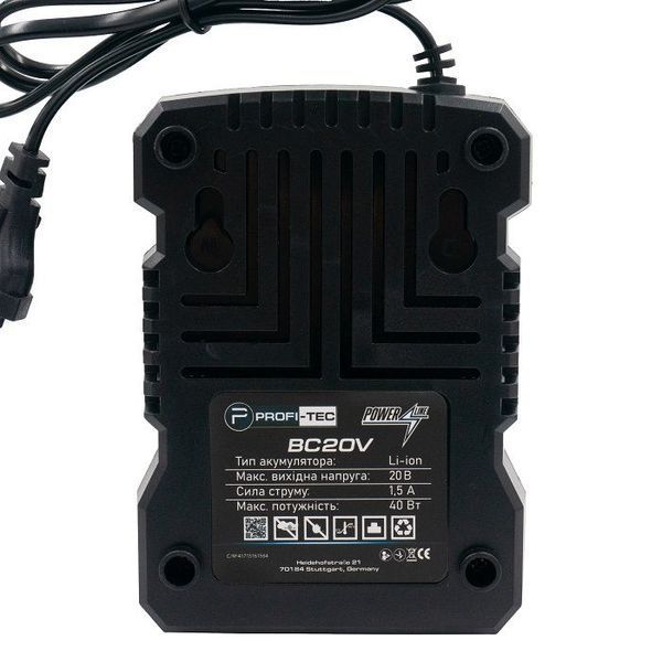 Потужний зарядний пристрій PROFI-TEC BC20V 006391 фото