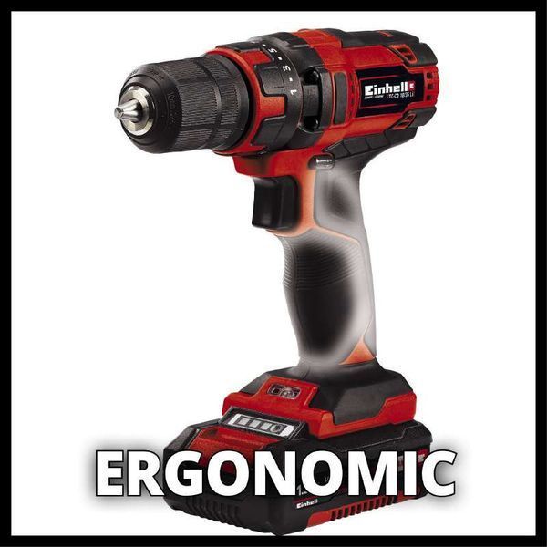 Потужний акумуляторний шуруповерт Einhell TC-CD 18/35 Li (1x1,5 Ah) : 35 Нм професійний шуруповерт для дому (4513914) 4513914 фото