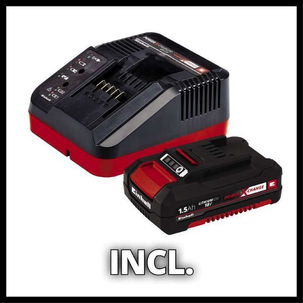 Потужний акумуляторний шуруповерт Einhell TC-CD 18/35 Li (1x1,5 Ah) : 35 Нм професійний шуруповерт для дому (4513914) 4513914 фото