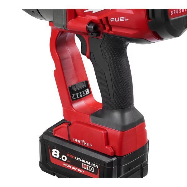 Гайковерт високомоментний 1" (2400 Нм) M18 FUEL з фіксацією кільцем ONE-KEY Milwaukee: з АКБ 18V 2шт-8 Ah+ЗП, 2500уд/хв, 1670об/хв 4933459733 фото