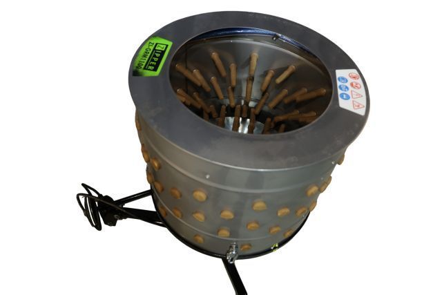 Машина Zipper ZI-GRM1100 для обскубування пір&rsquo;я &mdash; 1100 Вт, барабанна &Oslash; 550 мм ZI-GRM1100 фото
