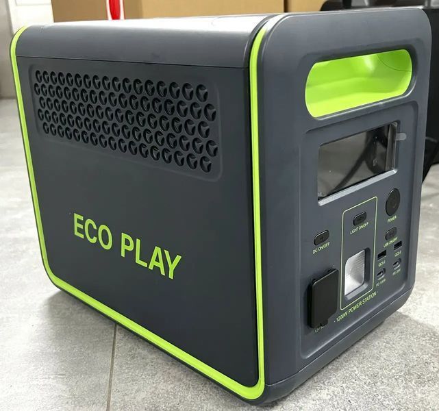 Потужна портативна зарядна станція ECO PLAY SYD-N077 : 1200 Вт/1600 Вт, 1024 Вт/г LifePo4 SYD-N077 фото