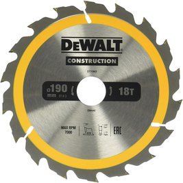 Диск пильний 190 х 30 (18Т) DeWALT DT1943 DT1943 фото