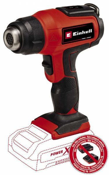 Фен акумуляторний Einhell TE-HA 18 Li - Solo: 18В, 350&deg;С / 550&deg;С, 200л/хв., без акумулятора 4520500 фото