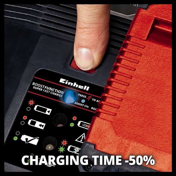 Потужний акумулятор і зарядний пристрій Einhell PXC-Starter-Kit 18V 4-6Ah 6A Boostcharger : час зарядки 60 хв 4512143 4512143 фото