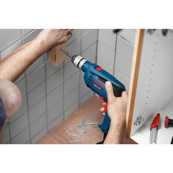 Професійна дриль електрична ударна Bosch Professional GSB 13 RE : 600 Вт, 1.8 Нм, 12800 об/хв, 44800 уд/хв 0601217104 фото