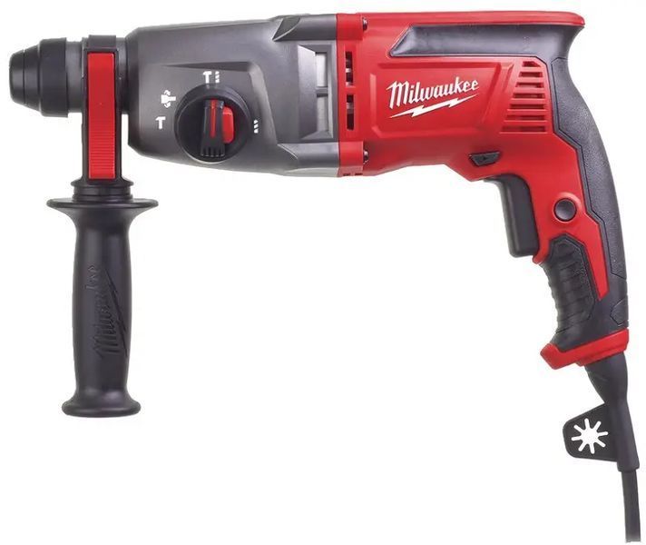 Професійний перфоратор 3-режимний SDS PLUS PH 26 T MILWAUKEE : 800Вт, SDS-plus, 2,4 Дж, 4500 уд/хв, 1500 об/хв 4933464580 фото