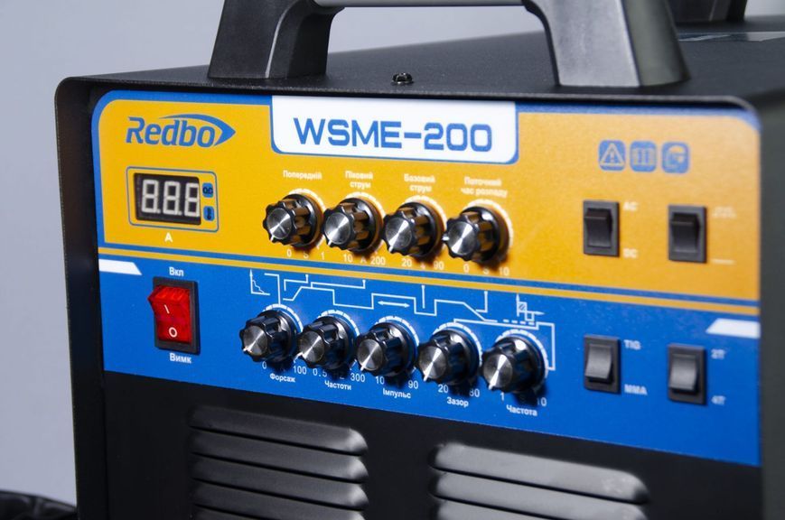 Потужна аргоновая сварка Redbo WSME 200 AC/DC : 8.5 кВт, 20-200 А, електрод 1.6-5.0 мм WSME200AC/DC фото