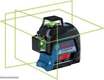 Професійний лінійний лазерний нівелір Bosch Professional GLL 3-80 G : зелений промінь, 30 м, на батарейках, кейс 0601063Y00 фото