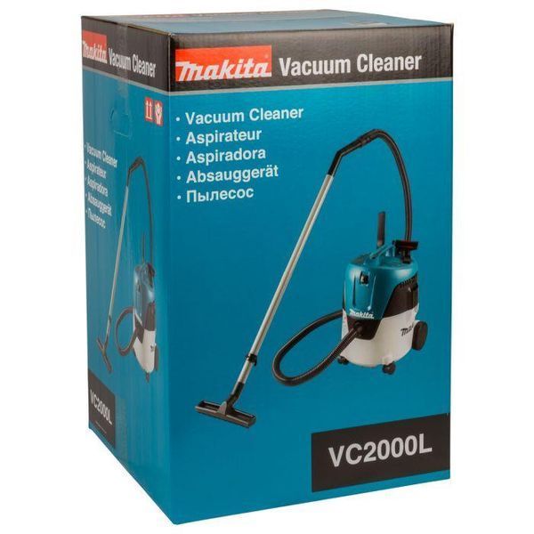 Потужний професійний вакуумний промисловий пилосос для прибирання Makita VC2000L : 1000 Вт, 20л - 36 місяців гарантія VC2000L фото