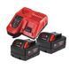 Енергокомплект M18 NRGCR-502 (В5 Li-Ion 18 V 2шт-5 Ah; з/п M12-18FC) MILWAUKEE 4932479831 (акумулятор і зарядне) 4932479831 фото 1