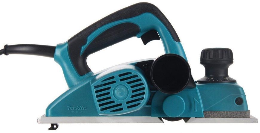 Електричний ручний рубанок (фуганок) MAKITA KP0800 : 620 Вт, ширина 82мм, глибина 2.5мм, 2.6 кг (електрорубанок) KP0800 фото