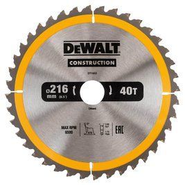 Диск пильний 216 х 30 (40Т) DeWALT DT1953 DT1953 фото