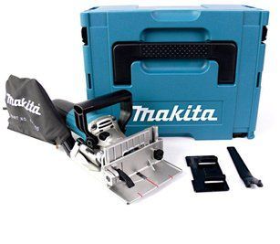 Професійний фрезер ламельний для шкантів і пазів MAKITA PJ7000J : 710 Вт фрезер для плоских роз'ємів в кейсі PJ7000J фото