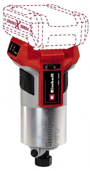 Потужний фрезер акумуляторний безщітковий окантовочний Einhell TP-ET 18 Li BL - Solo : з АКБ 18 V 2.5 Ah + ЗП, об.х.х 30000 об/хв 4350412 4512097 фото