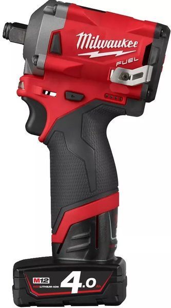 Професійний гайкокрут акумуляторний Milwaukee M12 FIWF12-422X : з АКБ 12V 2шт-4.0 Ah, 339 Нм, 3200 уд/хв, 2700 об/хв, квадрат 1/2" 4933464616 фото
