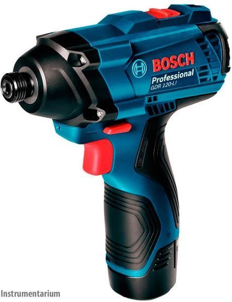 Професійний набір акумуляторного інструменту Bosch GSR 120-LI + GDR 120-LI : з АКБ 12V 2 Ah-2 шт, дриль-шурупокрут, гайкокрут 06019G8023 фото